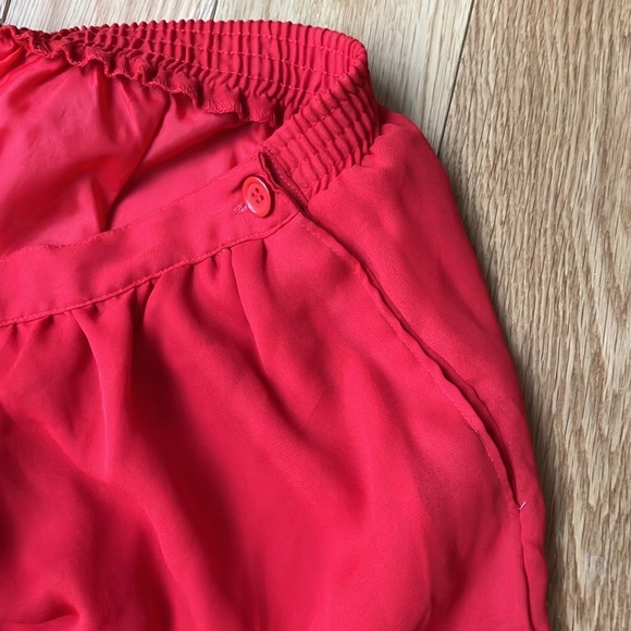 Vintage vibrant red lined skirt aprox size 1X - Picture 4 of 5